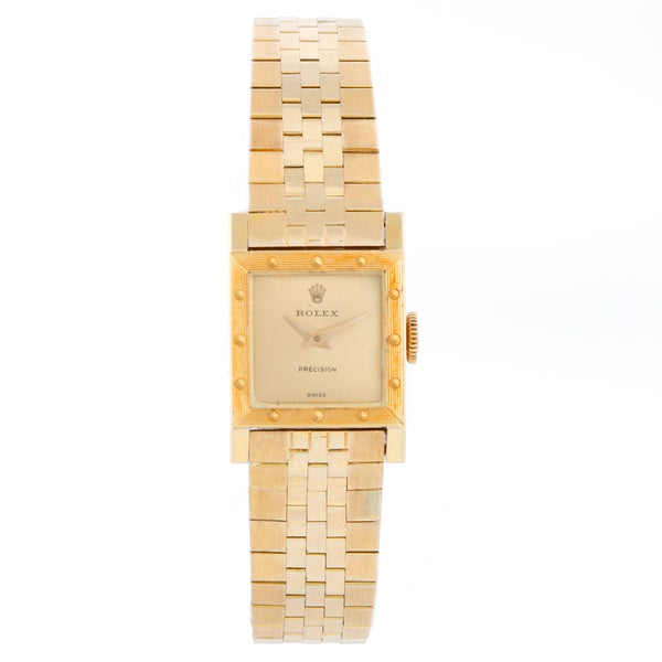 Vintage 18k Yellow Gold Ladies Square Rolex ref 9251