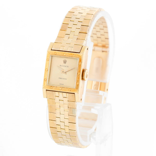 Vintage 18k Yellow Gold Ladies Square Rolex ref 9251