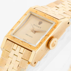 Vintage 18k Yellow Gold Ladies Square Rolex ref 9251