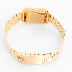 Vintage 18k Yellow Gold Ladies Square Rolex ref 9251