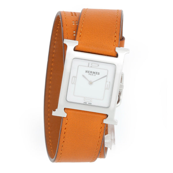 Hermes Stainless Steel Heure H Ladies Watch HH1.510