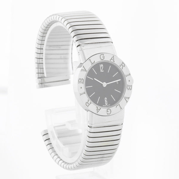 Bulgari Tubogas Ladies Stainless Steel Quartz Watch BB 26 2TS