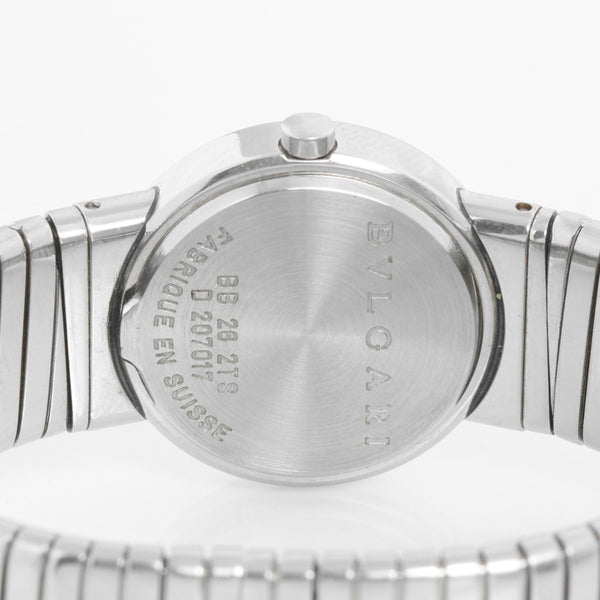 Bulgari Tubogas Ladies Stainless Steel Quartz Watch BB 26 2TS