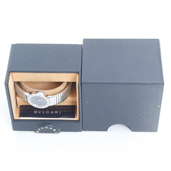 Bulgari Tubogas Ladies Stainless Steel Quartz Watch BB 26 2TS