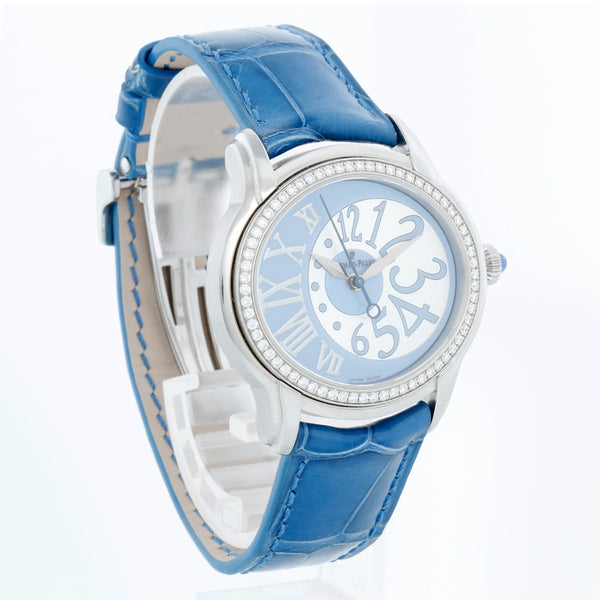 Audemars Piguet "Millenary" Blue Ladies Watch 77301ST.ZZ.D303CR.01