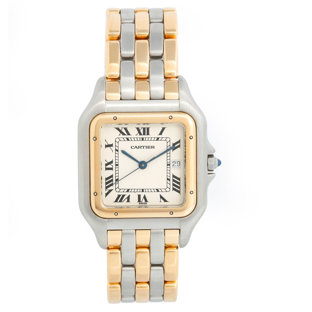 Cartier 3-Row Panther 2-Tone Steel & Gold Jumbo  Watch W25027B8