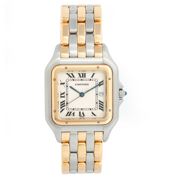 Cartier 3-Row Panther 2-Tone Steel & Gold Jumbo  Watch W25027B8