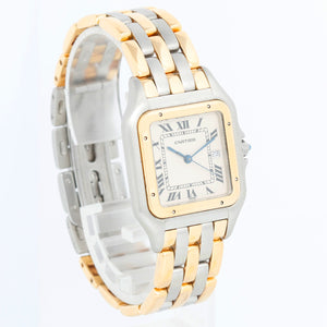 Cartier 3-Row Panther 2-Tone Steel & Gold Jumbo  Watch W25027B8