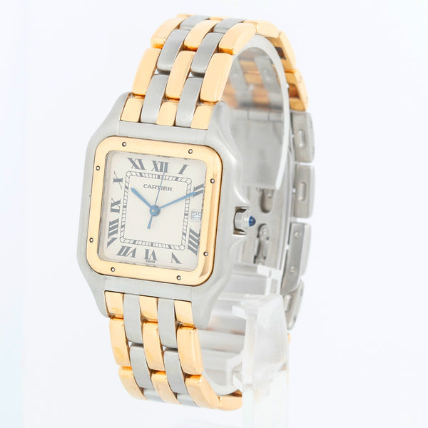 Cartier 3-Row Panther 2-Tone Steel & Gold Jumbo  Watch W25027B8