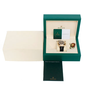 Rolex Cosmograph Blue Racing Daytona Men's 18k Yellow Gold Watch 116518