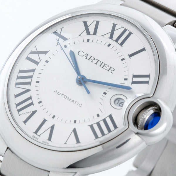 Cartier Ballon Bleu 42mm Stainless Steel Automatic Watch W69012Z4 3001