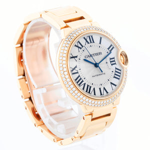 Cartier Ballon Bleu Gold Unisex Midsize Diamond  WE9004Z3