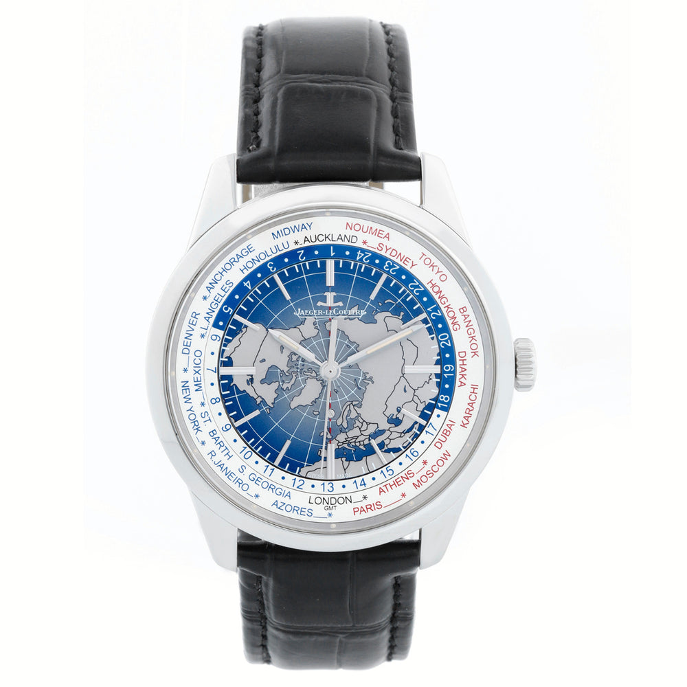 Jaeger LeCoultre Geophysic Universal Time Stainless Steel Men's Watch Ref Q8108420