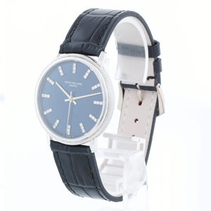 Patek Philippe "Back Wind"  White Gold Men's Watch Ref. 3569