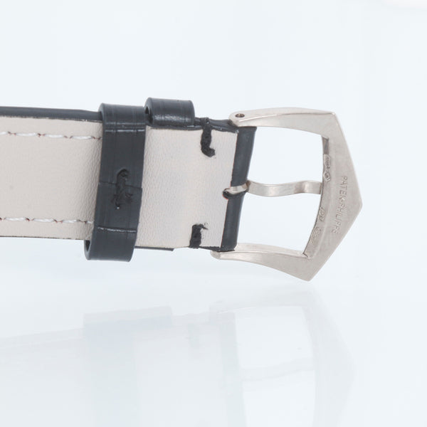 Patek Philippe "Back Wind"  White Gold Men's Watch Ref. 3569