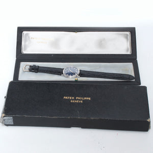 Patek Philippe "Back Wind"  White Gold Men's Watch Ref. 3569