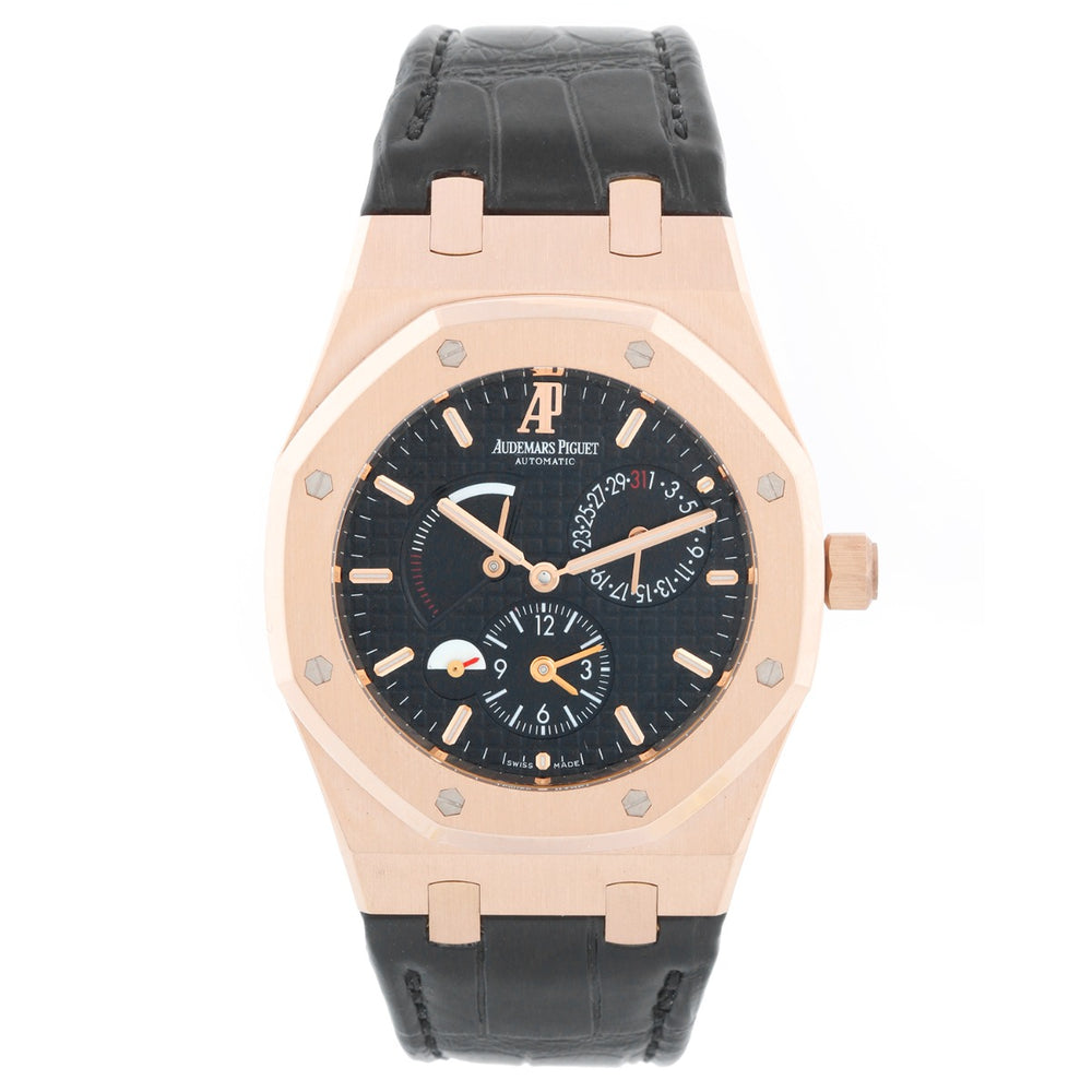 Audemars Piguet Royal Oak Dual Time Rose Gold Mens Watch 26120OR.00.D002CR.01
