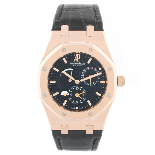 Audemars Piguet Royal Oak Dual Time Rose Gold Mens Watch 26120OR.00.D002CR.01