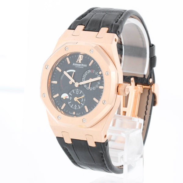 Audemars Piguet Royal Oak Dual Time Rose Gold Mens Watch 26120OR.00.D002CR.01