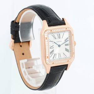 Cartier Santos Dumont Quartz 18k Rose  Gold WJSA0016 4241