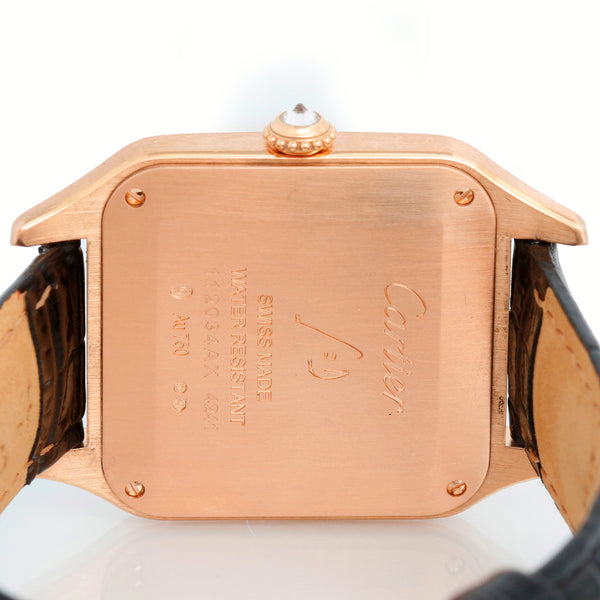 Cartier Santos Dumont Quartz 18k Rose  Gold WJSA0016 4241
