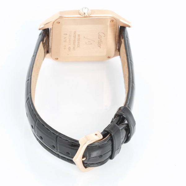 Cartier Santos Dumont Quartz 18k Rose  Gold WJSA0016 4241