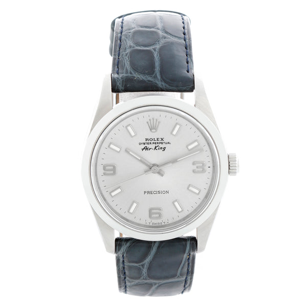 Men's Rolex Air-King Stainless Steel  Watch 14000 Silver Dial