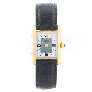 Must de Cartier Tank Vermeil Plaque Quartz Ladies Watch