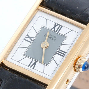 Must de Cartier Tank Vermeil Plaque Quartz Ladies Watch