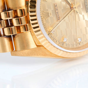 Ultra Rare Collectors Piece Rolex Datejust Men's 18k Chevrolet Diamond Jubilee Watch 16018