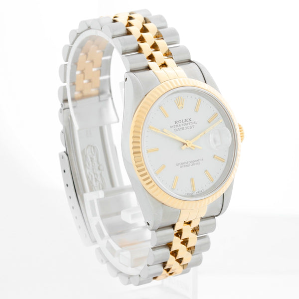 Rolex Datejust Men's 2-Tone Watch 16233 White Dial