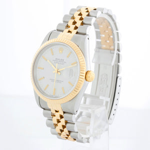 Rolex Datejust Men's 2-Tone Watch 16233 White Dial