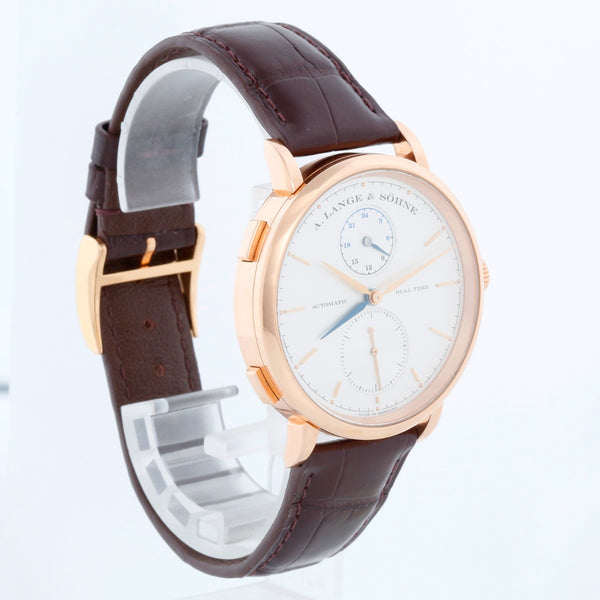 A. Lange & Söhne Saxonia Dual Time Rose Gold  Watch 385.032