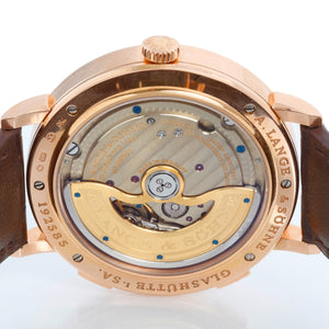 A. Lange & Söhne Saxonia Dual Time Rose Gold  Watch 385.032