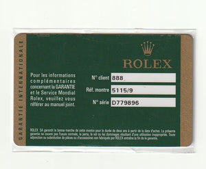 Rolex Cellini Classic 18k White Gold Men's Burgundy  Watch 5115/9