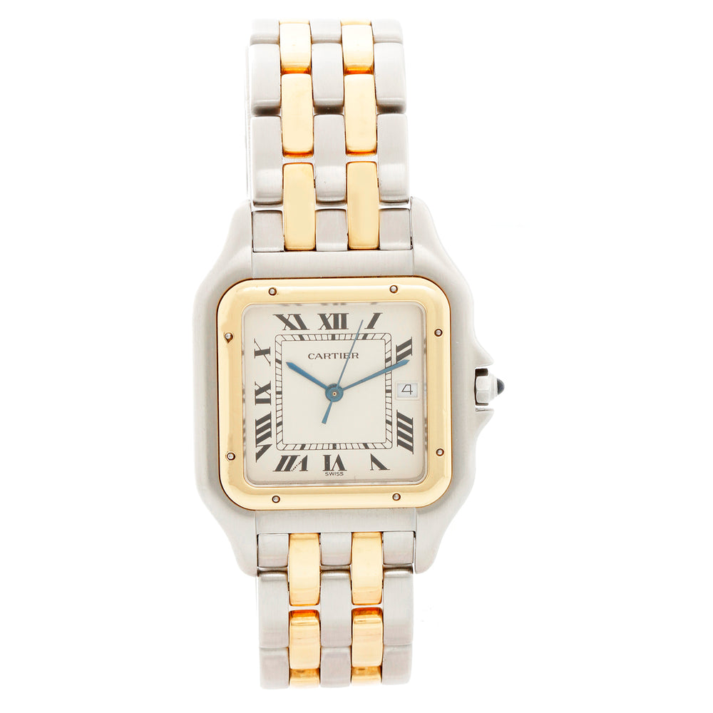 Cartier Panther Jumbo 2-Tone 2-Row Steel & Gold Watch W25028B8