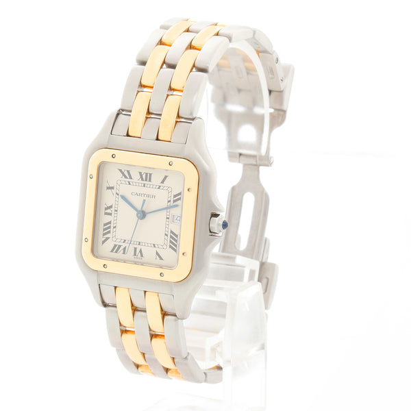 Cartier Panther Jumbo 2-Tone 2-Row Steel & Gold Watch W25028B8