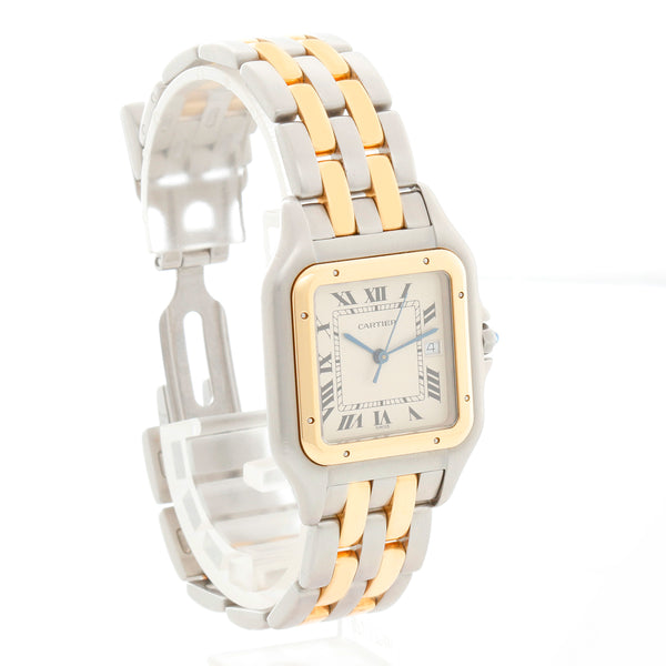 Cartier Panther Jumbo 2-Tone 2-Row Steel & Gold Watch W25028B8