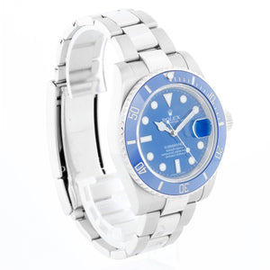 Rolex Submariner 18k White Gold Men's Watch 116619