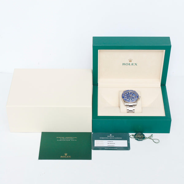 Rolex Submariner 18k White Gold Men's Watch 116619