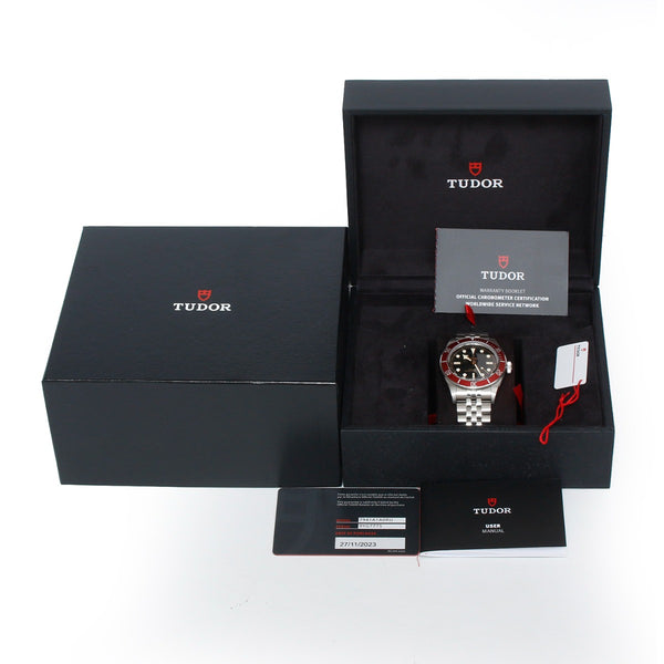 Tudor Black Bay Burgundy Men's Stainless Steel Watch 7941A1A0RU