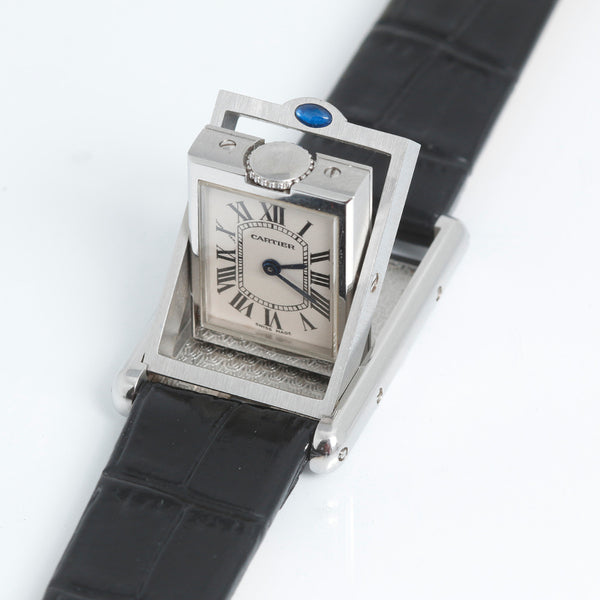 Cartier Tank Basculante Watch Ref 2386 Ladies