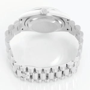 Rolex President Day-Date Platinum Men's Watch 118206 Glacier Blue Dial