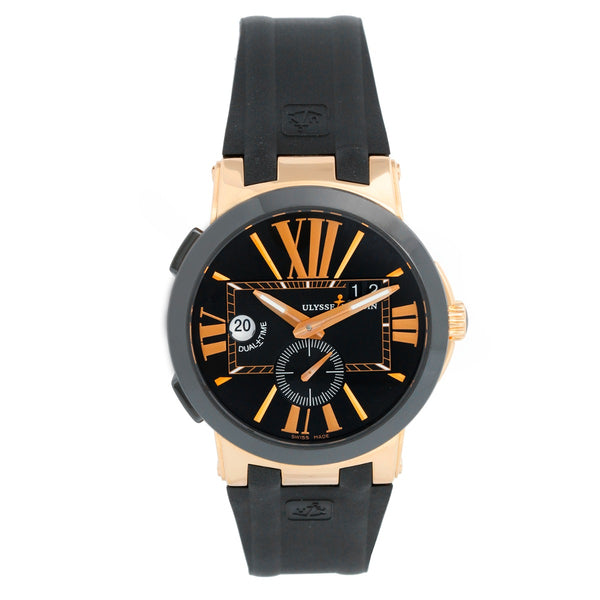 Ulysse Nardin Executive Dual Time 18k Rose Gold Watch 246-00 3/42