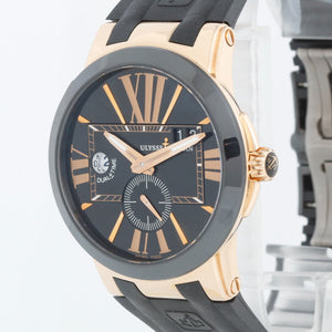 Ulysse Nardin Executive Dual Time 18k Rose Gold Watch 246-00 3/42