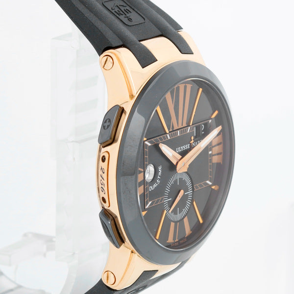 Ulysse Nardin Executive Dual Time 18k Rose Gold Watch 246-00 3/42