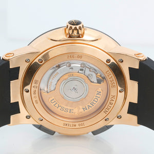 Ulysse Nardin Executive Dual Time 18k Rose Gold Watch 246-00 3/42