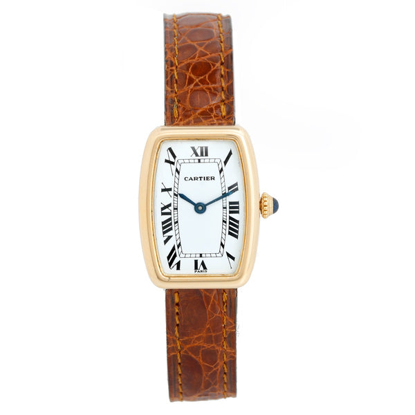 Cartier 18K Yellow Gold Faberge Tonneau Watch