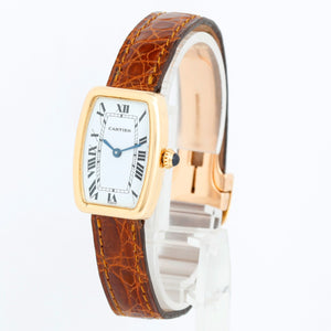 Cartier 18K Yellow Gold Faberge Tonneau Watch