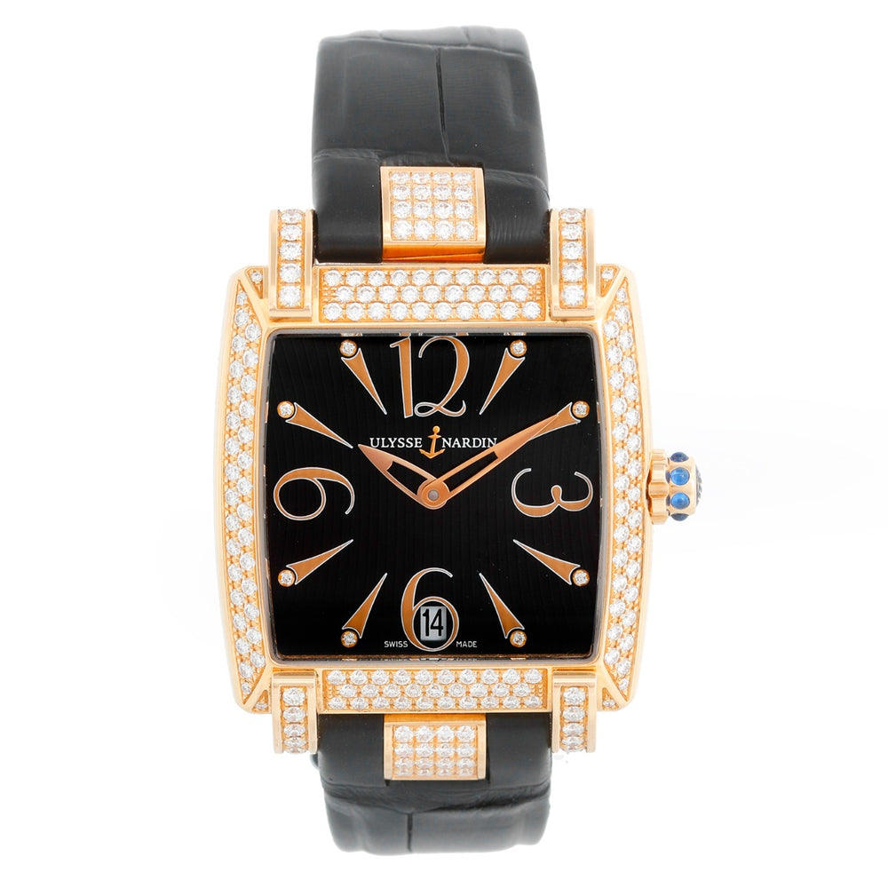 Ulysse Nardin Caprice 18K Rose Gold Mens Watch 136-91